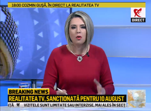 Membru CNA vrea reanalizarea sancţiunii de la Realitatea TV. Solicitarea, discutată chiar în ziua în care postul ar trebui să-şi oprească emisia 10 minute