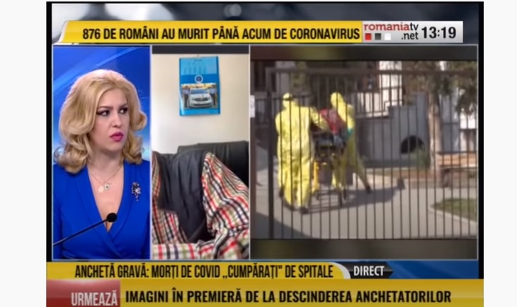 România TV, amendată din cauza zvonurilor cu banii daţi familiilor să-şi declare decedaţii ca infectaţi cu Covid