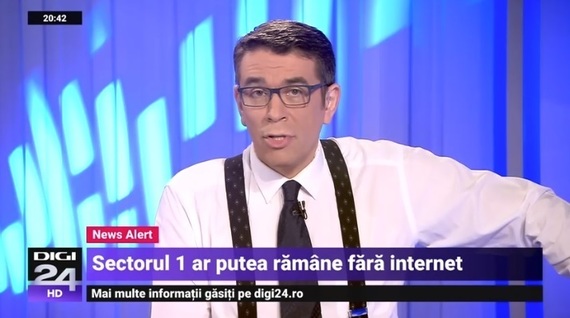 Digi 24, trei somaţii. Una e pentru ştirea cu Sectorul 1 fără net, după ce Clotilde Armand anunţa că dă jos cablurile de pe stâlpi