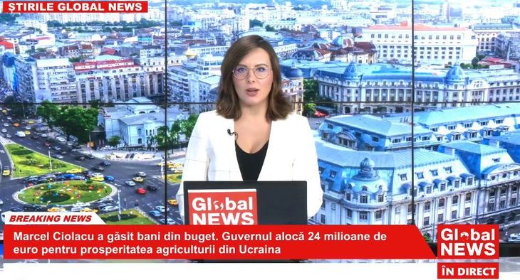 Global News, televiziune la care au emisiuni Adriana Bahmuţeanu şi Mugur Mihăescu, amendată de CNA pentru că nu emite din studioul pe care l-au anunţat