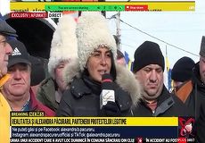 Realitatea Plus, amendă pentru atacurile Alexandrei Păcuraru la adresa ucrainenilor din timpul protestului transportatorilor 