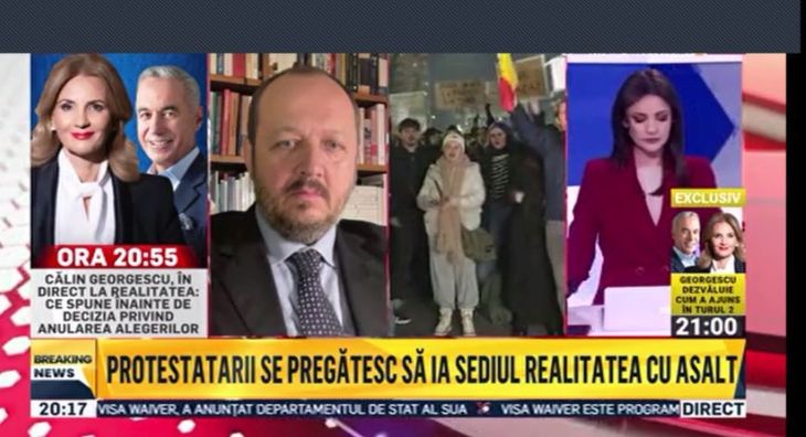 Realitatea Plus, amenzi grele după ce a anunţat că „Protestatarii se pregătesc să ia Realitatea cu asalt”