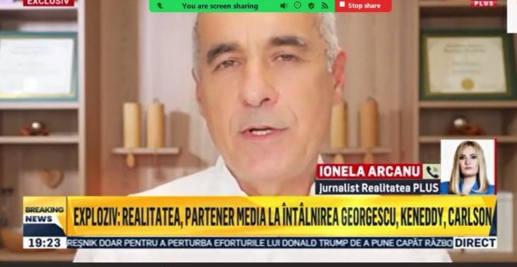 Realitatea Plus, amendată după dezinformări despre candidaţi. Postul a anunţat că este partener media la „dezbaterea anului” cu Călin Georgescu, Robert Kennedy Jr şi Tucker Carlson moderator. Dezbaterea a fost un fake