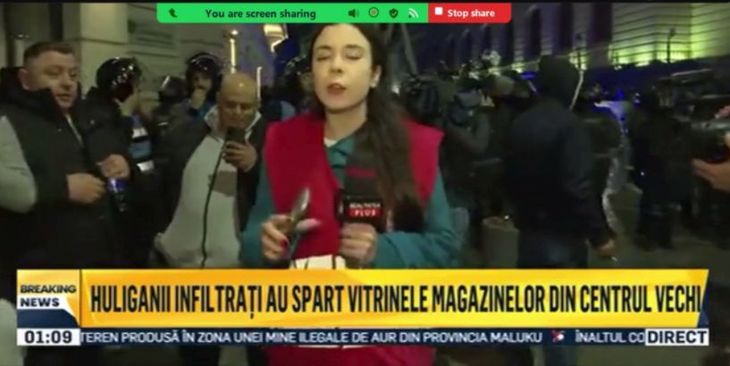 Realitatea Plus, amendă maximă de la CNA.  La protestele de la BEC Anca Alexandrescu a vorbit despre o „lovitură de stat”. A contat şi fake-ul cu galeria Rapid