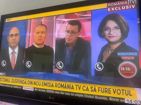România TV, a doua suspendare de 10 minute de la CNA 