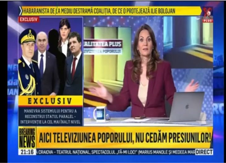 Sancţiune CNA. Realitatea Plus: încă trei ore de emisie suspendată. „Postul merge pur şi simplu ca un tanc!” Au greşit în 26 din 28 de emisiuni!