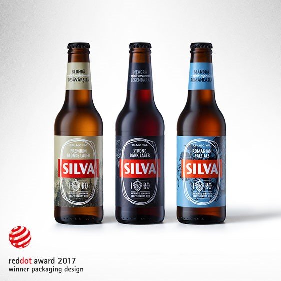 Agenţia Brandient, premiată internaţional pentru noul design al berii Silva