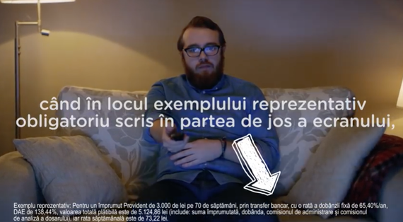 Campania lunii: Cum s-a descoperit că lumea nu citeşte textul mic din josul reclamelor