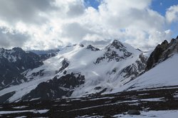 Imagini din masivul Aconcagua de la 5300m