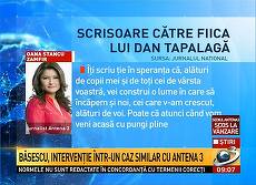 DERAPAJ. Oana Stancu, atac la Tăpălagă printr-o scrisoare către fiica jurnalistului. Fără comentarii