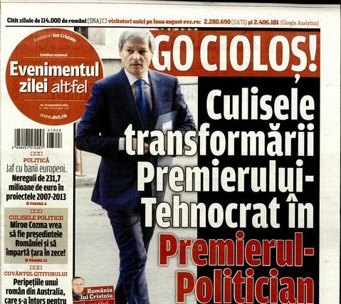 EVZ, preocupat de afişările Adevărul cu Cioloş pe Facebook: Nici vedetele mondene nu fac atât. Specialiştii spun că e posibil doar cu un soft.