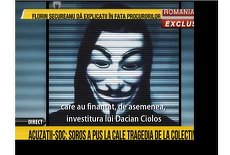 Culmea intoxicării la România TV: „Soroş a pus la cale tragedia de la Colectiv”. Înregistrare cu un presupus hacker Anonymous