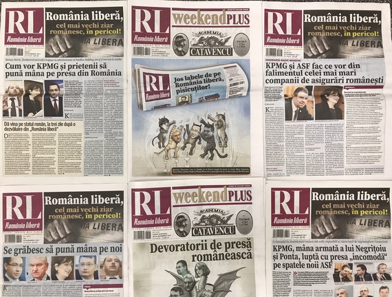 DERAPAJ. Patronii România liberă îşi duc războaiele pe coperta ziarului. Campanie agresivă împotriva KPMG