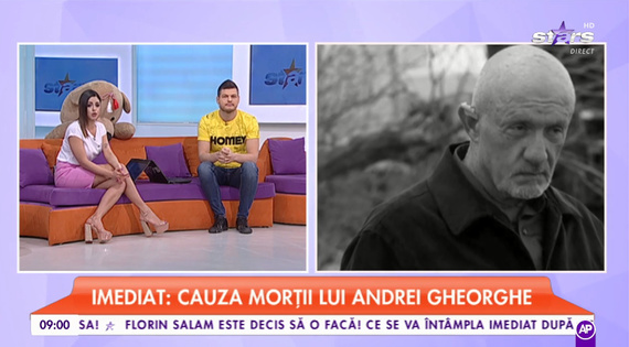 GAFĂ la Antena Stars. Au folosit o poză cu un personaj din Breaking Bad la o ştire despre Andrei Gheorghe