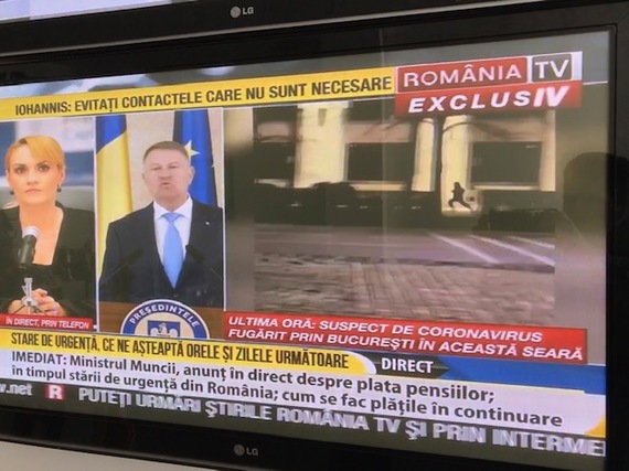 VIDEO. România TV, imagini fără verificare cu un "Suspect de coronavirus fugărit de medici"