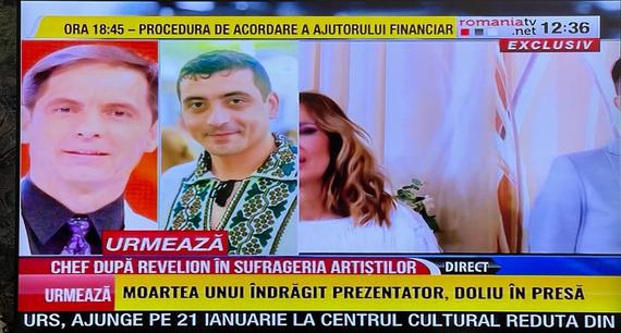România TV: Poza lui Negru, alături de burtiera "Moartea unui îndrăgit prezentator"