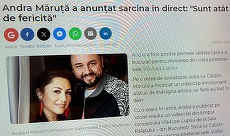 Clickbait de pe net. E Andra gravidă? Nu este, dar "a făcut anunţul"