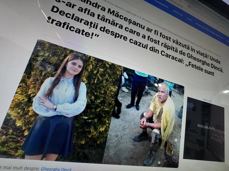 Derapaj al Pro TV pe online pe cazul Caracal. Doar pentru trafic. "Alexandra Măceşanu ar fi fost văzută în viaţă". Teoria conspiraţiei, aruncată la Diaconescu şi ridicată de Pro TV la rang de ştire