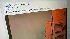 DERAPAJ. Foamea de clickuri cu titluri panicarde pe Facebookul Kanal D. Rachete iraniene la ...Arad. Ce a omis să spună titlul