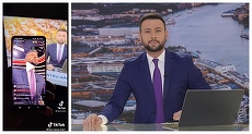 Telejurnalul TVR, viral pe TikTok. Prezentatorul Radu Andrei Tudor se filmează pe telefon în timp ce citeşte de pe prompter
