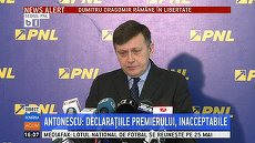 BURTIERA LA MINUT. Antonescu, live doar la unele posturi de ştiri, nu şi la Antena 3 şi România TV