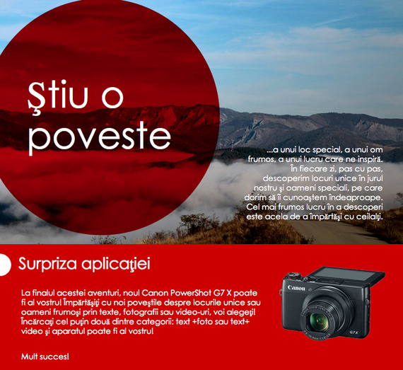 (P) Concurs Canon: Împărtăşiţi poveşti şi imagini despre locuri unice şi puteţi câştiga un Canon Powershot G7