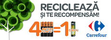 (P) Carrefour relansează programul de colectare a bateriilor uzate - Reciclează şi te recompensăm!