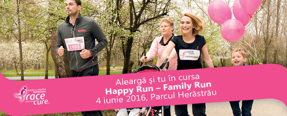 (P) Carrefour Romania te invita la Happy Run - Race for the Cure!