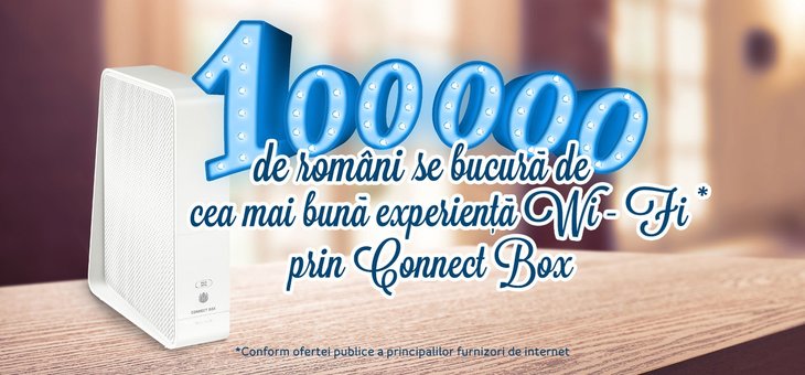 (P) Connect Box de la UPC a ajuns în casele a 100.000 de români în doar 10 luni de la lansare