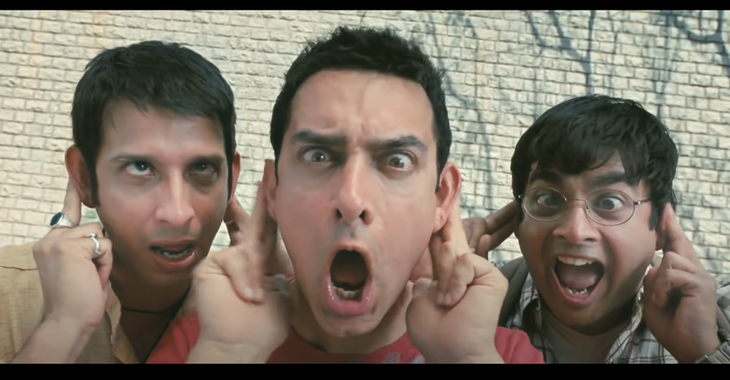 (P) 3 Idioţi, un altfel de film indian: comedie de colegiu. Pe Bollywood. Una dintre cele mai apreciate producţii indiene