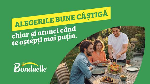 Bonduelle lansează noua platformă de brand, „Alegerile bune câştigă”, cu o campanie locală construită în jurul meselor de vară (P)