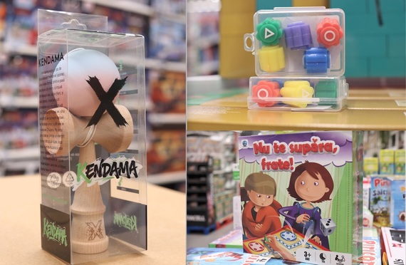 Reportaj VIDEO. De Moş. Jucăriile din social media, în trend: kendama, squishy sau Gonggi din Jocul Calamarului. Ce găsim la Târgul de Crăciun din Auchan (Proiect Special)