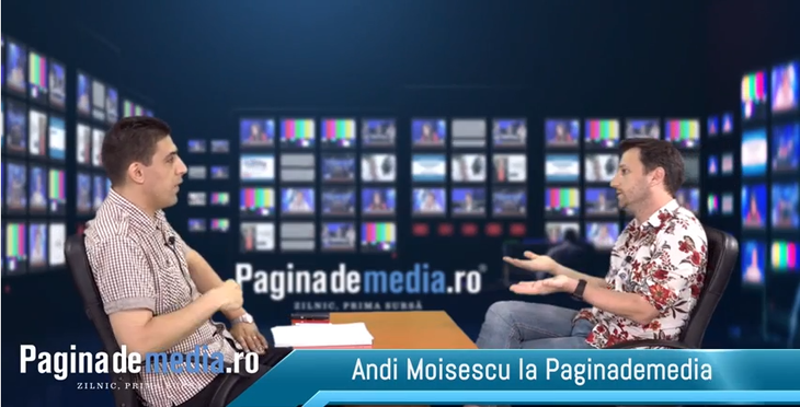 VIDEO. Andi Moisescu la PaginademediaTV, înregistrarea integrală