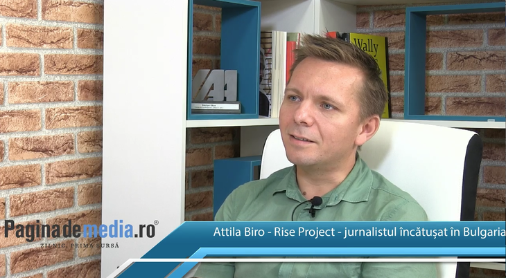 VIDEO. Attila Biro, jurnalistul Rise Project încătuşat în Bulgaria, la PaginademediaLIVE