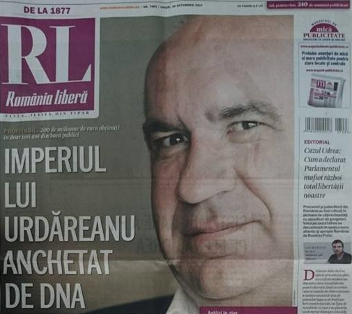 PRESA DE AZI. România liberă: Imperiul lui Urdăreanu anchetat de DNA