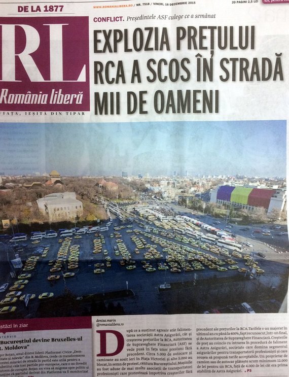 PRESA DE AZI. România liberă, un text cu tuşe pentru patron: RCA-ul a crescut când Astra a intrat în faliment