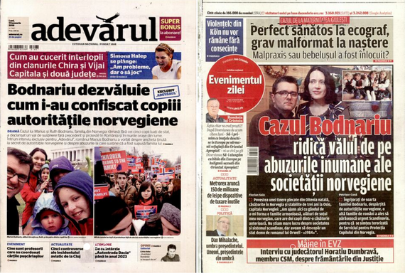 PRESA DE AZI. Drama familiei de români căreia statul norvegian i-a luat copiii, în ziare