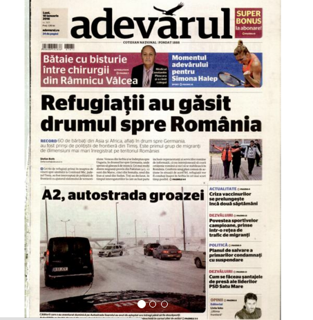 PRESA DE AZI. Adevărul: Refugiaţii au găsit drumul spre România