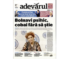 PRESA DE AZI. "Bolnavi psihic, cobai fără să ştie"