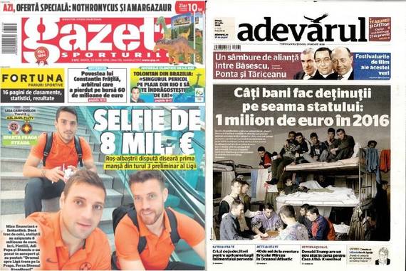 PRESA DE AZI. Adevărul: „Câţi bani fac deţinuţii pe seama statului: un milion de euro în 2016”