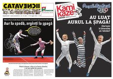 PRESA DE AZI. Caţavencii "Aur la spadă, arginţi la şpagă". Kamikaze: "PuşcăRio 2016. Au luat aurul la şpagă!"