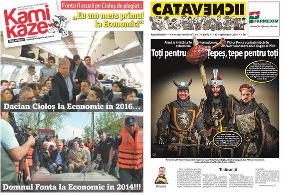 SATIRĂ. Kamikaze: "Fonta îl acuză pe Cioloş de plagiat: 'Eu am mers primul la Economic'"