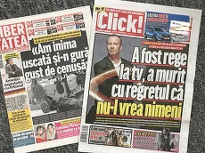 Andrei Gheorghe, subiect principal în doar două ziare: Click! şi Libertatea