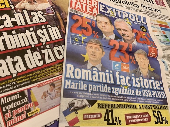 Alegerile pe prima pagină. Românii fac istorie. Revoluţia de la vot