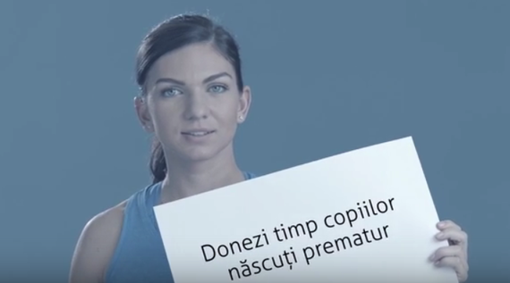 VIDEO - SpotON. Simona Halep susţine cauza Dorna pentru copiii născuţi prematur. "Căţelul" Leuţul, noua vedetă a spoturilor ING