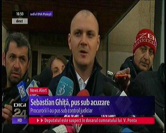 PUS SUB ACUZARE. Sebastian Ghiţă în direct, mai puţin la România TV şi Antena 3