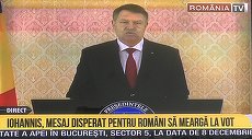 BURTIERĂ LA MINUT. Iohannis pe posturile de ştiri. România TV: ieşire surpriză, mesaj disperat