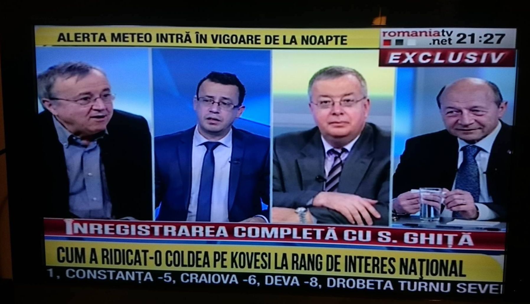 Captura România TV realizată la 21.27