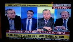 Captura România TV realizată la 21.27