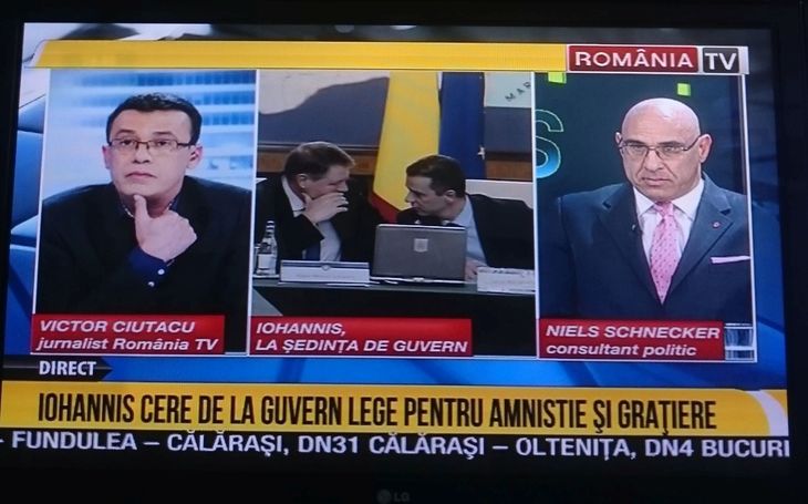 BURTIERA LA MINUT. Manipulare la Romania TV după ce Iohannis a mers la Guvern: „Iohannis cere de la Guvern lege pentru amnistie şi graţiere”